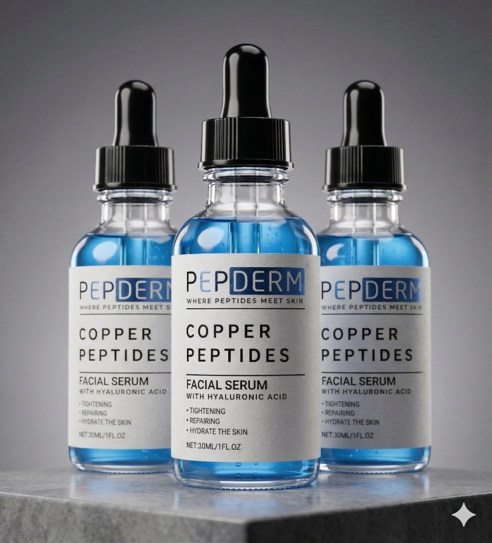 Copper Peptide Serum (GHK-Cu + HA)