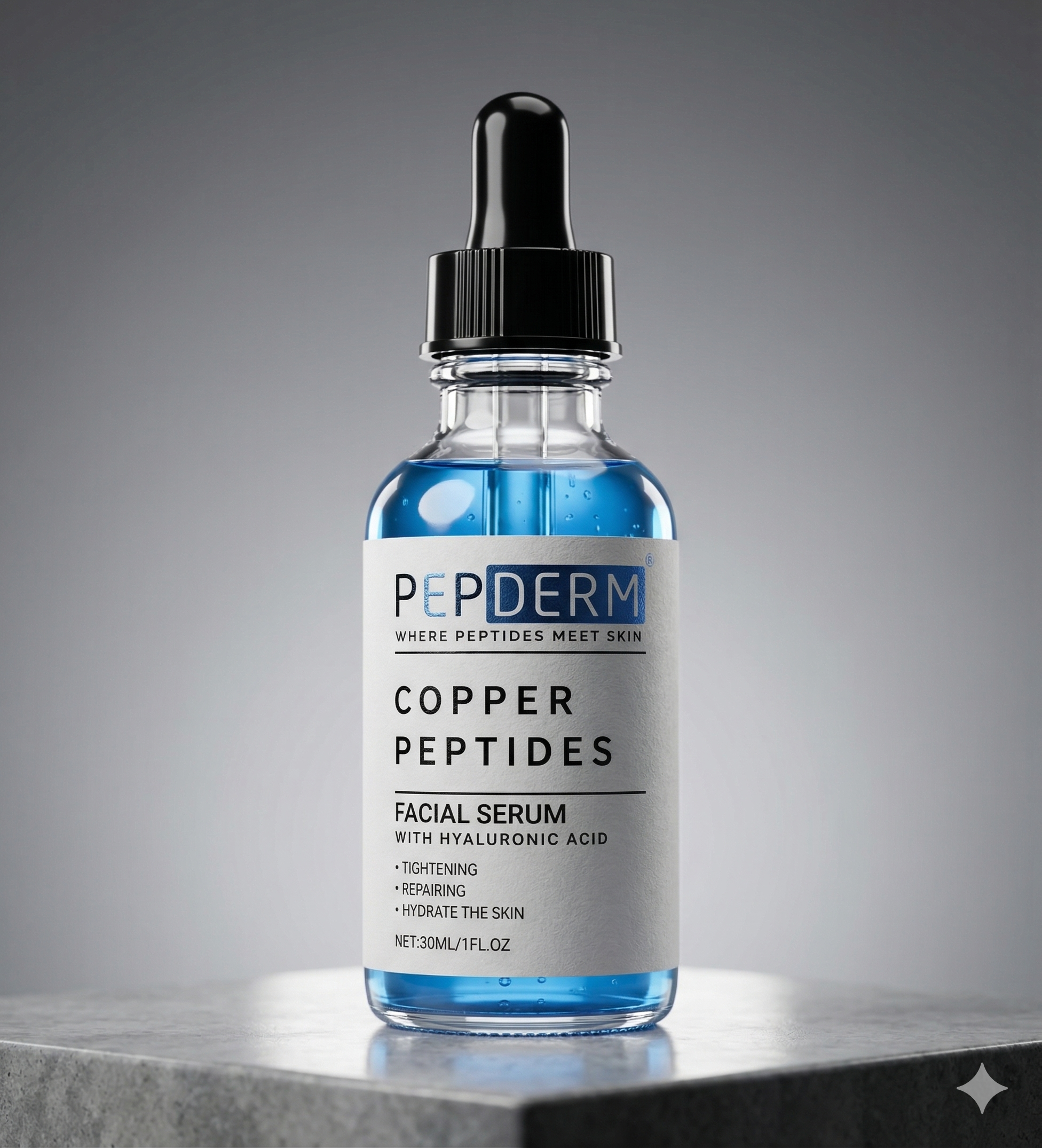 Copper Peptide Serum (GHK-Cu + HA)