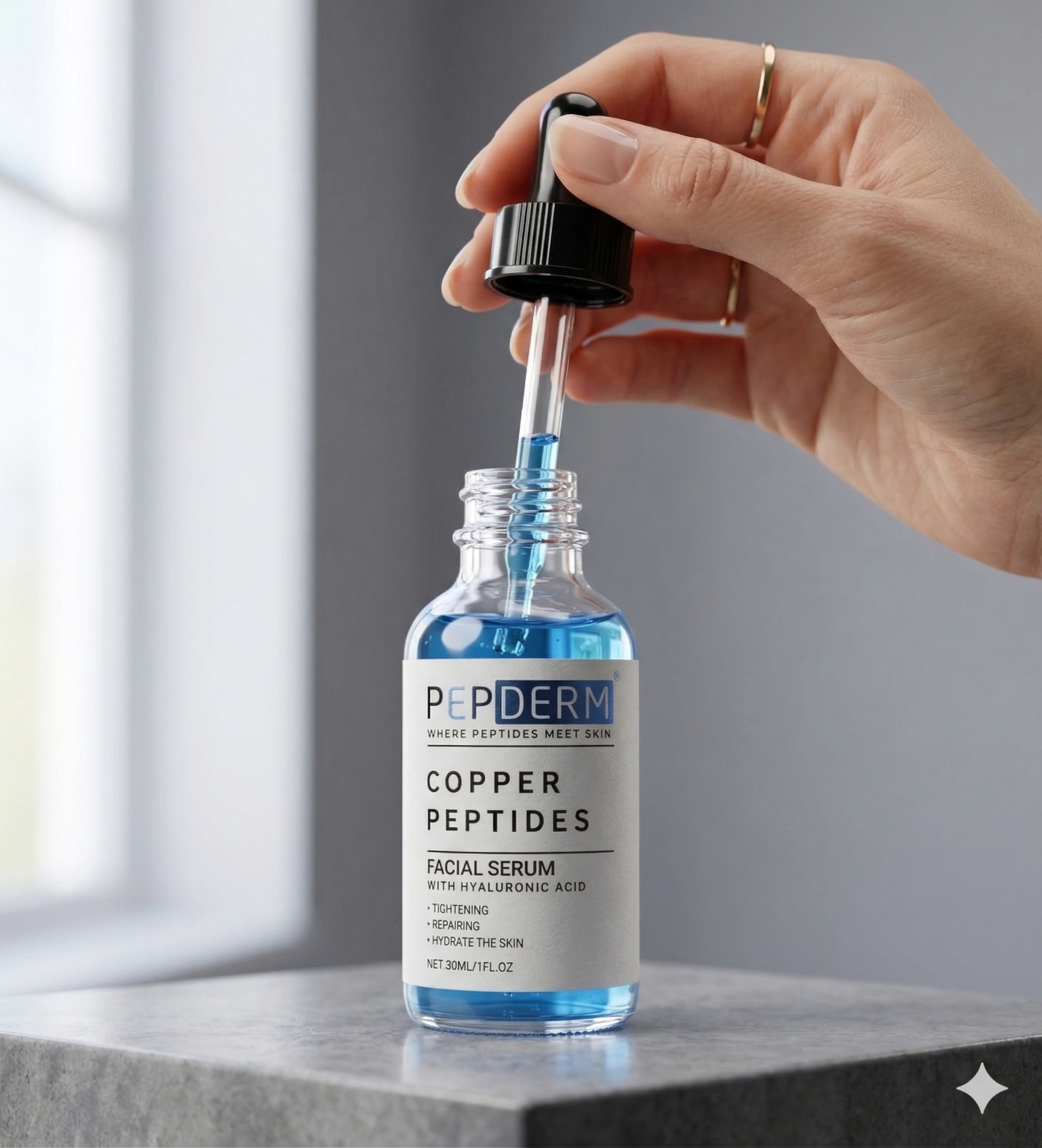 Copper Peptide Serum (GHK-Cu + HA)